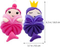 2Pcs Kids Bath Poufs Soft Cartoon Body Scrubber Foaming Shower Loofah for Toddler Bath Accessories 6.29X3.74X1.57In 1 Count (Pack of 1)