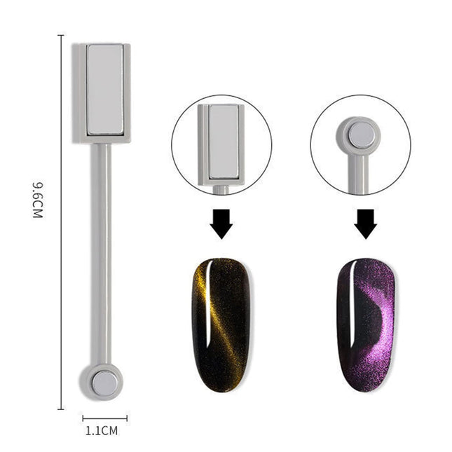 WOKOTO 9Pcs Cat Eye Magnet for Nails Uv Gel Nail Magnets for Gel Polish Magnet P