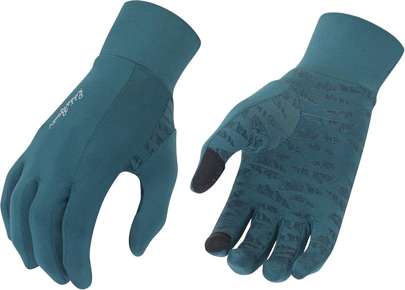 Eddie Bauer Men's Midweight Glove, Black, X-Large Small Grid Fleece (Dark Teal)