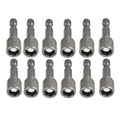 Hex Magnetic Power 8mm 5/16 Socket Adapter Drill Bit Nut Driver Set 1/4 inch Hex for Power Tools, 12-Piece 8mm 12pcs
