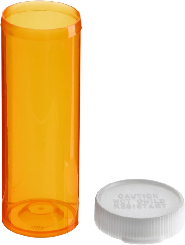 Juvale 6 Dram Empty Pill Bottles with Caps - Durable Plastic Vials - Easy-Open Caps for Travel Pill Bottles - Versatile Medicine Containers for