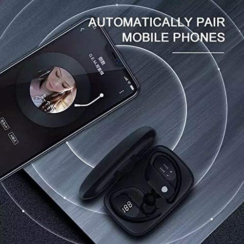 T16 Wireless Earbuds, Bluetooth Bluetooth Headphones 48Hrs Long Battery Life with LED Power Display In-Ear Earhooks Headphone Stereo Wireless