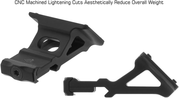 UTG Unisex Adult Picatinny UTG Super Slim Mount RDM20 45 Degree Angle, Degree Angle US, Matte Black