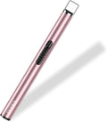 REIDEA Candle Lighter Rose Gold, Long USB Rechargeable Electronic Arc Windproof Flameless Lighter - A Must Have Gadget for Home Kitchen BBQ