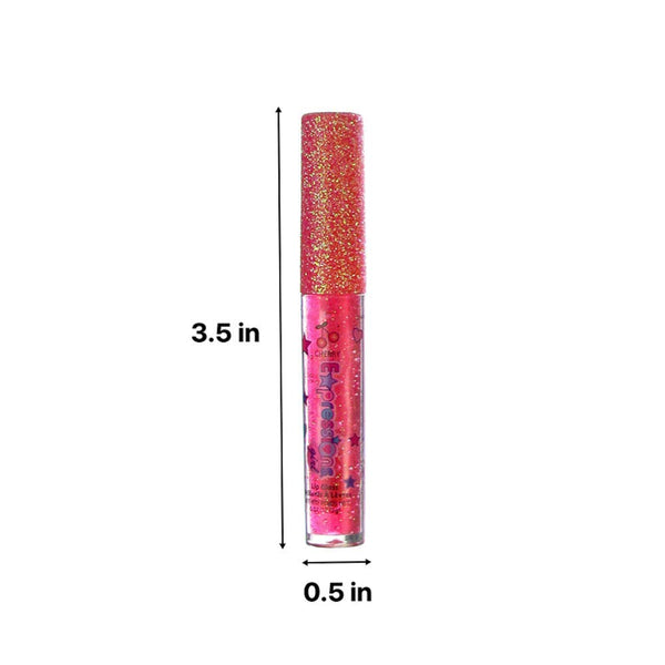 7pc Fruity Flavored Lip Gloss Set - Assorted Fruit Flavor-Great Gift | Non-Toxic Kids Makeup. Fun Shiny Lip Gloss Collection for Kids, Teens &
