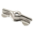 Prime-Line Double Wing Flush Clip, 1-11/16 in. x 3/4 in., Stamped Steel, Nickel (4 Pack) Pack of 4