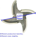 2 Pcs 2 Meat Grinder Blade Stainless Steel Knife Cutter Replacement for Grinders, Please check the size and shape