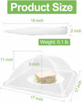 Large Food Cover,6 Pack Mesh Food Tent,17"X17",White Nylon Covers,Pop-Up Umbrella Screen Tents,Patio Net for Outdoor Camping, Picnics,