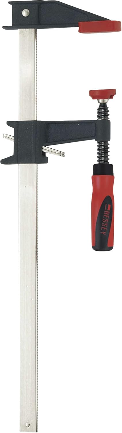 Bessey Clutch Style Bar Clamps - 3.5X12 Inch, 1000 Lb Capacity, 2K Handle - GSCC3.524+2K - Ideal for Woodworking, Carpen