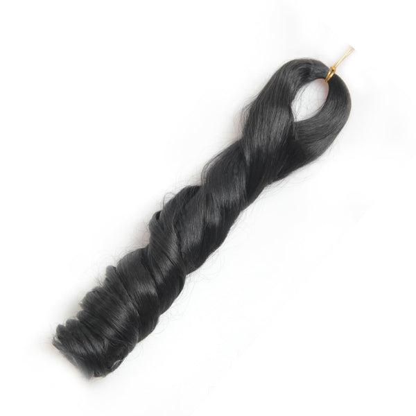 French Curl Braiding Hair 12Inch 8Packs French Curl Crochet Braids Short Curly Crochet Hair Bouncy Synthetic knotless Braiding Extensions(1B,