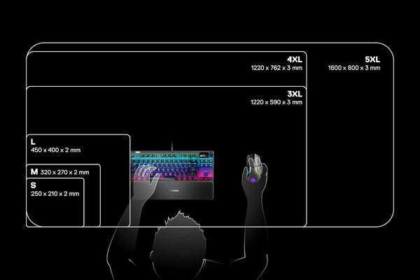 SteelSeries QcK Gaming Mouse Pad - Small Cloth - Optimized For Gaming Sensors Black Small Classic