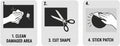 I-MART 6 Pcs Self Adhesive Nylon Repair Kit for Down Jacket 8"x4", Waterproof Nylon Patch for Jackets, Cloth Patch for Clothing Fix, Multi-Purpose
