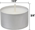Stonebriar Unscented Long Burning White Tealight Candles, Bulk Pack, 6-7 Hour Burn Time, Smokeless Tealights for Parties, Weddings, Home, 200