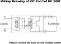 CG Solid State Relay SSR-25DD DC to DC Input 3-32VDC To Output 5-240VDC 25A Single Phase Plastic Cover DC to DC 25A