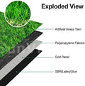Petgrow Customized Sizes Artificial Grass Turf 3FTX10FT(30 Square FT) - Indoor Outdoor Garden Lawn Landscape Balcony Synthetic Turf Mat - Thick