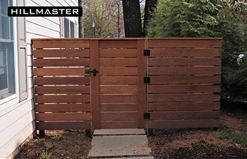 HILLMASTER Sturdy 6" Farm Flip Fence Gate Latch, Barn Door Lock Flip Latch Hardware, Rustic Gate Lock for Cabinet, Shed, Sliding Doors, Matte