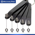 MichaelPro 5-Piece Ultra Low Offset Screwdriver Set, Slim Profile Angled Screwdrivers, Star Driver | T20, T25, T27, T30, T40 | MP002029