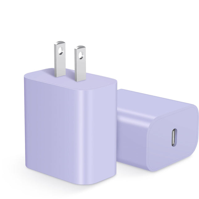 [2 Pack] Iphone 15 14 13 12 11 Charger Block, USB C Wall Charger 20W PD Power Adapter for Iphone 15/15Pro/15Pro Max/15Pl