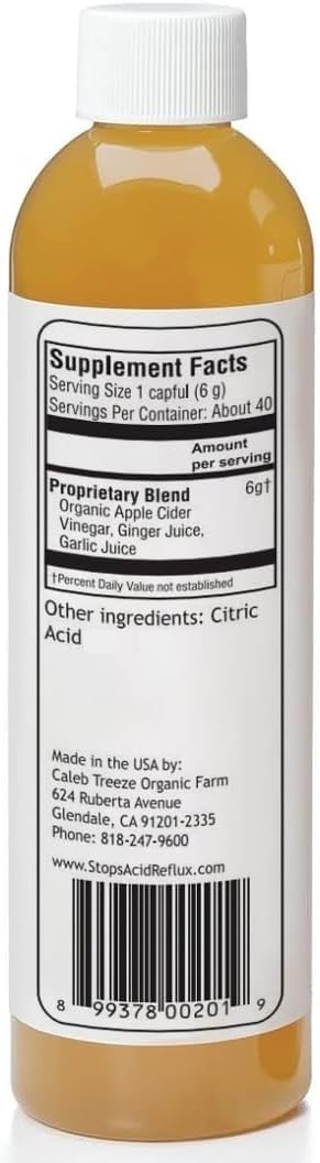 Stops Acid Reflux (8 Oz) by Caleb Treeze: Old Amish Formula