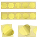 100pcs Embossing Stickers Blank Metallic Gold Certificate Seals Embossed Foil Scallop Edge Stickers Embosser Stamp Sealing Blank Certificate