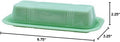 Tablecraft HJ124 Jadeite Glass Collection Butter Dish, 6.75 x 3.25 x 2.25, Green