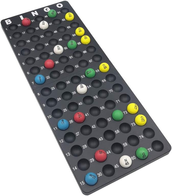 Yuanhe Bingo Board Ball Holder - 7/8" Bingo Balls, Master Board Tray Rack, Parties & Game Nights Large