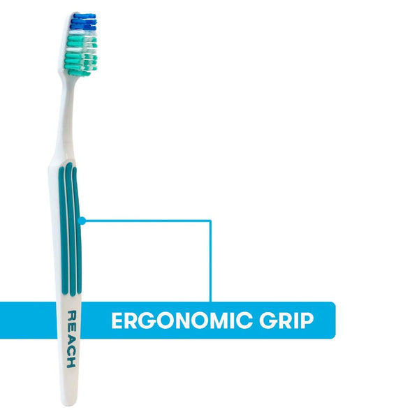 Reach Advanced Design Toothbrush, Firm Bristles, 7 Count Value Pack 7 Count (Pack of 1) Firm