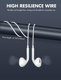 Antool Wired Earbuds,【Ultra Clear Calls & no Noise】 Headphones Earbuds Wired 3.5mm, in-Ear Earphones with Mic, Compatible with
