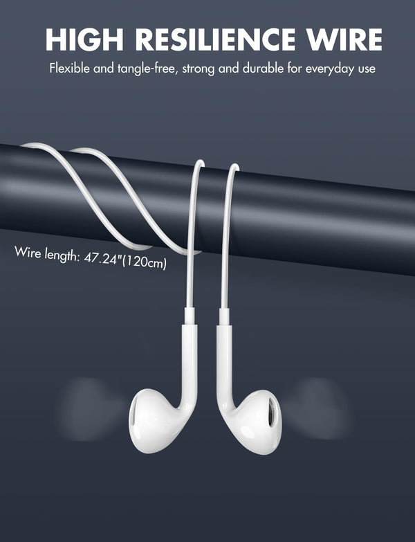 Antool Wired Earbuds,【Ultra Clear Calls & no Noise】 Headphones Earbuds Wired 3.5mm, in-Ear Earphones with Mic, Compatible with
