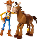 Mattel Disney and Pixar Toy Story Woody & Bullseye 2-Pack, Ages 3+ | Movie-inspired relative scale, Woody + Bullseye poseable figures, 2 pieces,