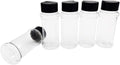 OJYUDD 16 Pack 3.4oz/100ml Plastic Spice Bottles Set,Empty Seasoning Containers with Black Cap,Clear Reusable Containers Jars for