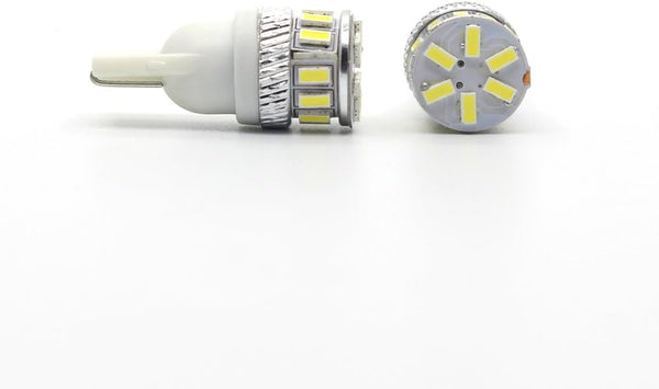 Alla Lighting T10 Wedge 194 168 2825 W5W LED Bulbs, 6000K White License, Reverse, Trunk, Marker, Parking, Door, Map, Dome Lights Lamps, 360ÃÂ° Light