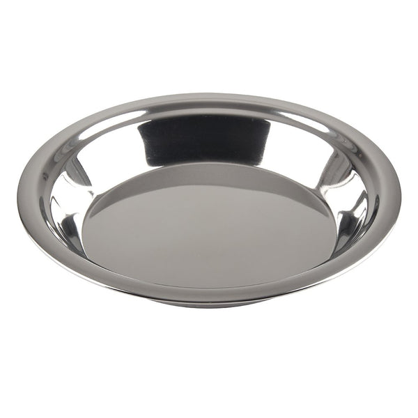 Lindy's - 5M871 Lindy's Stainless Steel 9 inch pie pan, Silver 1 Count (Pack of 1)