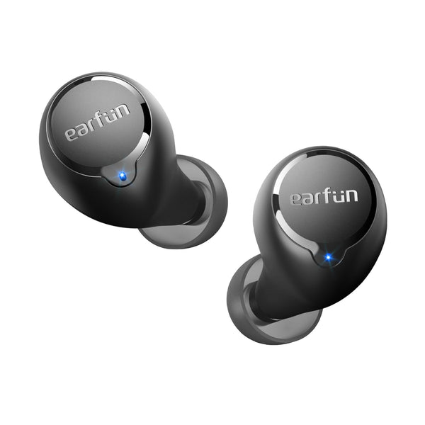 Earfun Free 2S Wireless Earbuds, [Upgraded Version] Bluetooth Earbuds with Deep Bass, 4 Mics for Clear Call, Customizable EQ App, IPX7 Waterproof