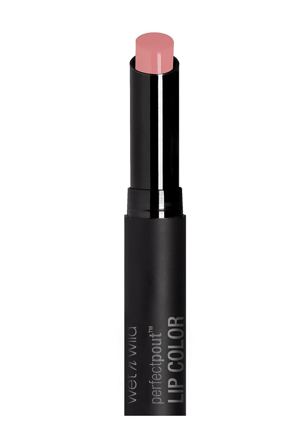 Wet N Wild Perfect Pout Lipstick, Peach No More Drama, Gluten-Free, Cruelty-Free, Lip Color