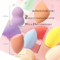 Makeup Brush Set, NEVSETPO 28PCS Make Up Brushes For Women Include 24 Makeup Brushes 2 Sponges, 1 Dual End Mask Spatula, 1 Brush Egg Cleaner, 1