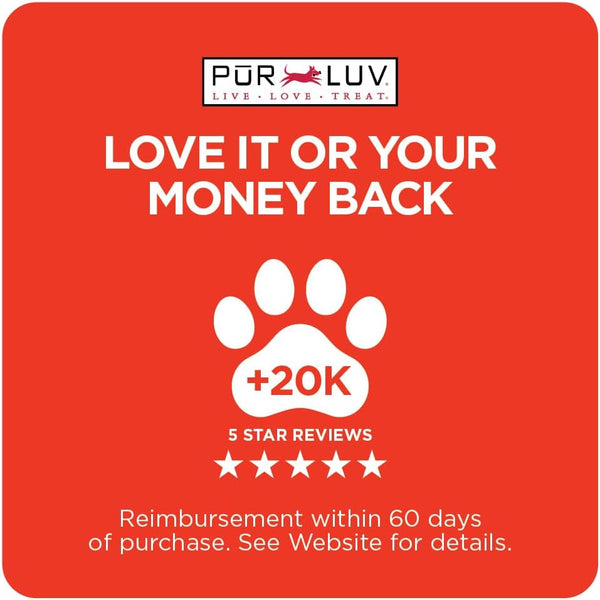 Pur Luv Chicken Wrapped Sweet Potato Dog Treats, Rawhide Free Jerky Wraps, Made with Real Chicken, 16 Oz, Healthy, Easily Digestible, Long