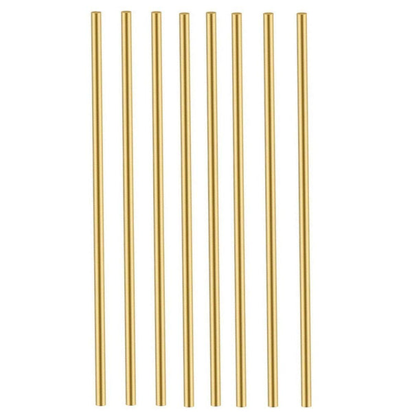 8 PC Brass Round Stock Lathe Bar Stock Kit Stock Solid Bras s Rod 1/8 Inch in Diameter 12 Inch in Length 3.18 mm C27400