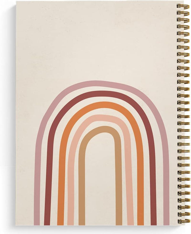 Softcover Trust the Journey 8.5" X 11" Motivational Spiral Health Journal/Notebo