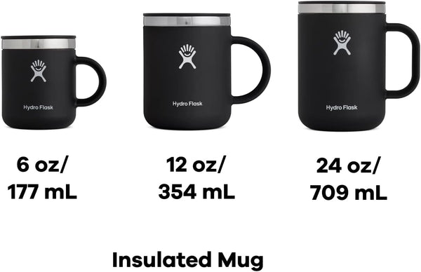 Hydro Flask Coffee Mug – Insulated Stainless Steel, Non Spill, Leak Resistant Travel Mug 12 Oz Birch Gray 12 Oz TONAL BIRCH