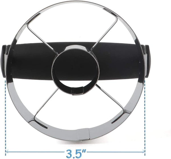 HULISEN Donut Cutter, 3.5 inch Stainless Steel Doughnut Cutter with Soft Grip Handle, and Small Biscuit Cutter, Professional Baking Dough Tools,