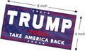 3 Pack Trump Sticker, 8"x4" Big Trump Letters Car Decal, President Donald Trump Take America Back Bumper Sticker Fadeproof Vinyl for Car, Truck,