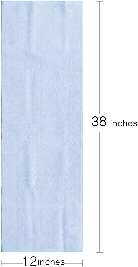 Premium Exfoliating Washcloth Towel(Blue) Korean Loofah Bath Sponge Long Back Scrubber African Bath Sponge African Long Net for Shower/It Becomes