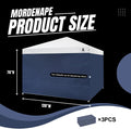 10x10 Pop Up Canopy Tent Sidewalls - Straight Leg Compatible, 300D Waterproof Polyester with 99% UV Protection, 3 Piece Navy Wall Set Fit 10x10