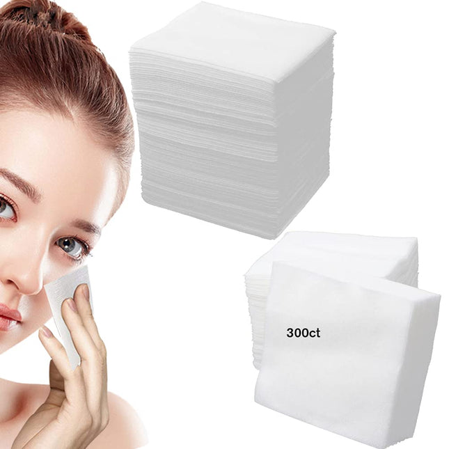 300 Pieces Disposable Esthetic Wipe Non-Woven Facial Cleansing Soft Salon and Spa Essentials,Lint-Free for Makeup Remove