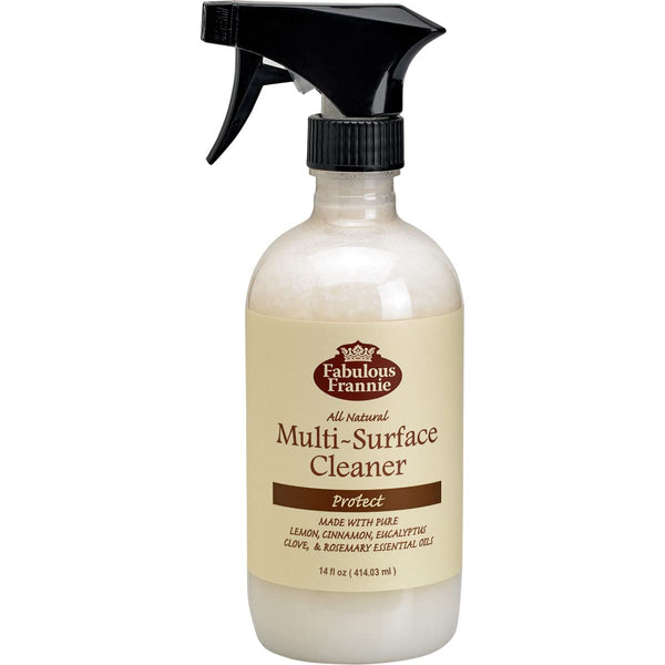 Fabulous Frannie All Natural Ingredients No Synthetics Protect Multi-Surface Cleaner made with Pure Essential Oils Clove, Lemon, Cinnamon,