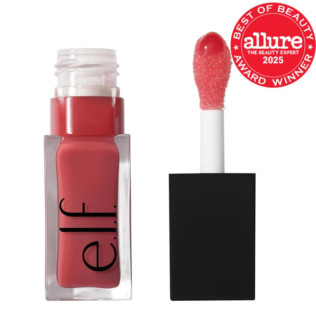 E.L.F. Glow Reviver Lip Oil, Nourishing Tinted Lip Oil for a High-Shine Finish, 