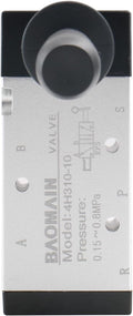 Baomain Manual Hand Lever Control Valve 4H310-10 G3/8" Air Inlet 5 Way 2 Position Pneumatic Solenoid Valve