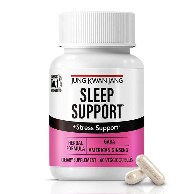 Jungkwanjang Sleep Support GABA Complex 500Mg with American Ginseng - Sleep Aid 