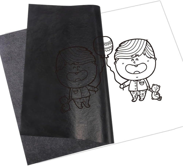 Selizo 100 Sheets Black Carbon Transfer Tracing Paper for Wood, Paper, Canvas and Other Art Surfaces (9 x 13 Inches) 9x13in